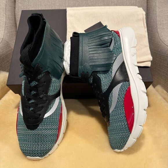 Valentino Garavani kilted mid lightweight sneaker size EU39, US 6 - Picture 10 of 14